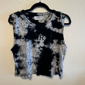 Barry's Black and White Tie-Dye Women's Top